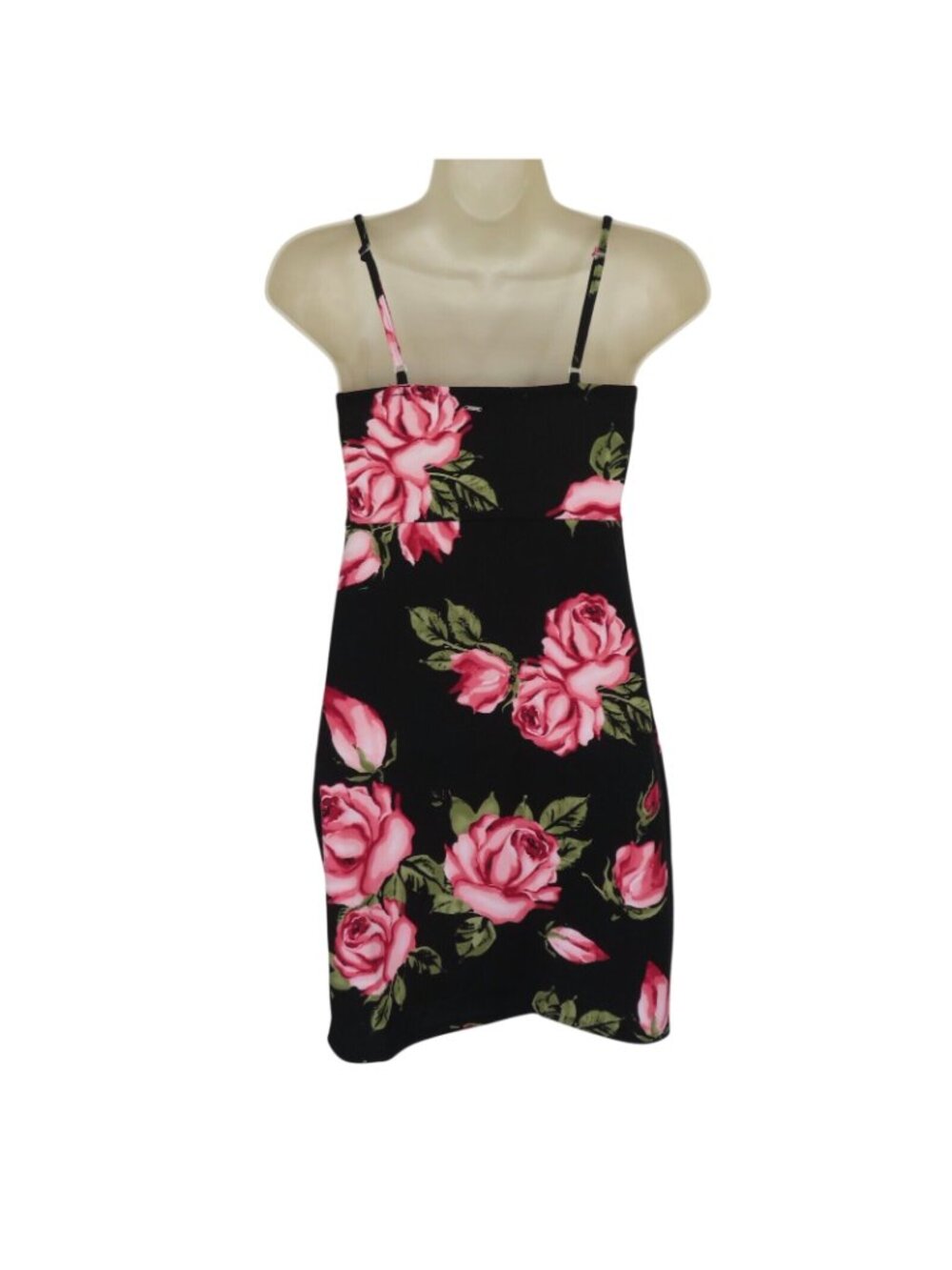 GUESS Womens Small BIANKA Slit Dress Pink Rose Flower Floral Spaghetti Strap NEW - Picture 5 of 13